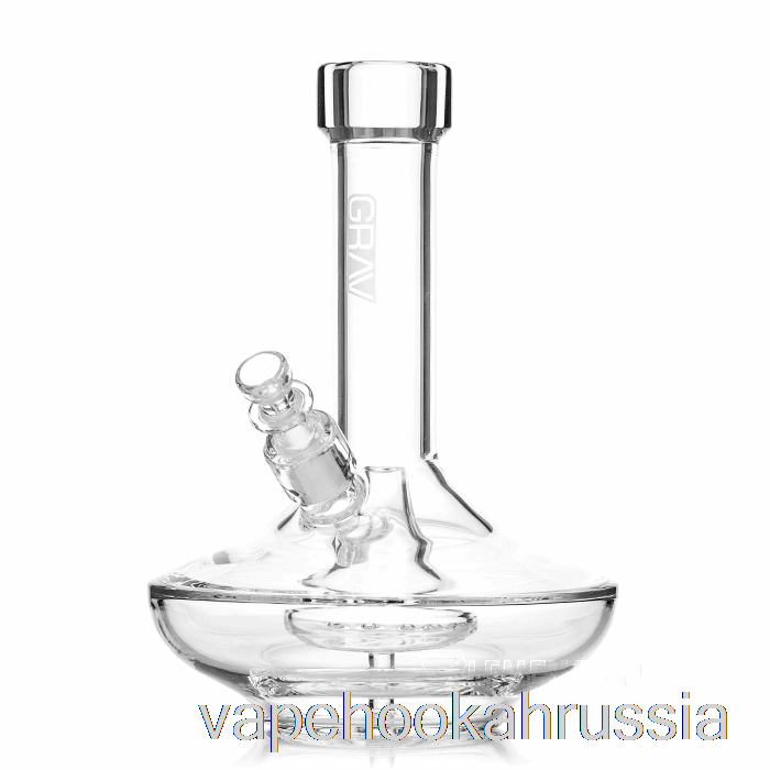 Vape Russia Grad маленькая трубка для воды с широким основанием прозрачная/черная
